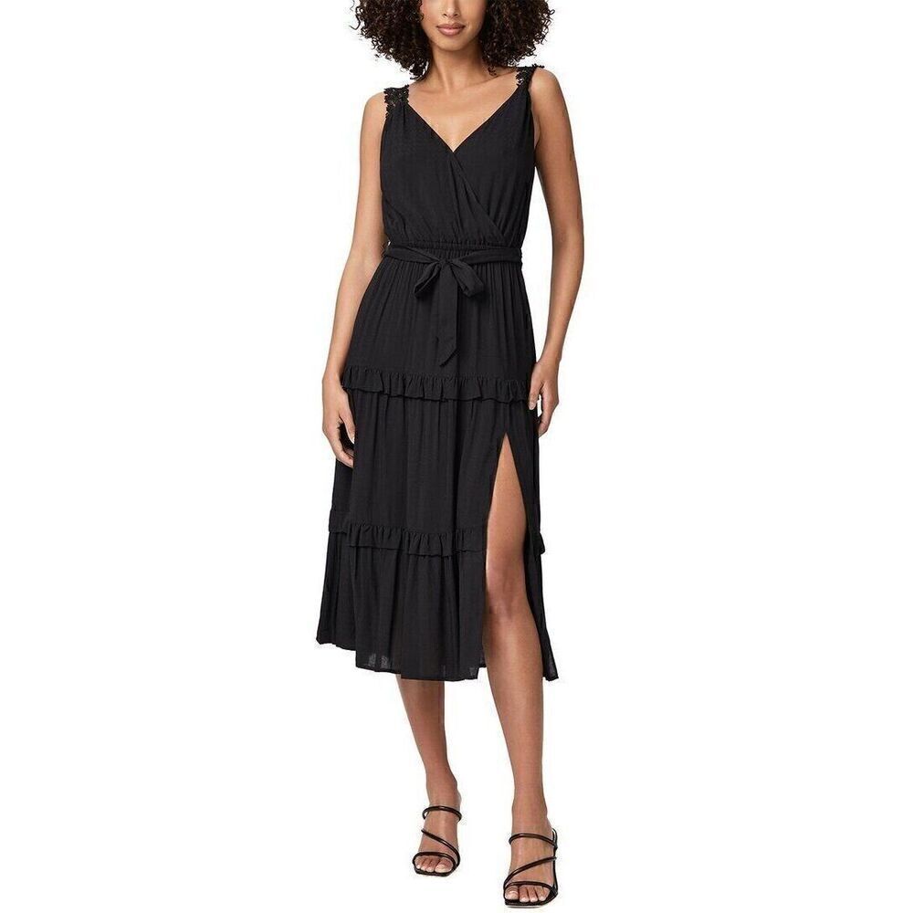 New Paige Riviera Midi Dress In Black Women's Size Xl